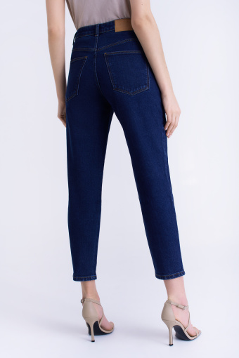 Granatowe jeansy mom fit Granatowe jeansy mom fit
