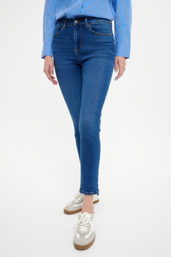 Spodnie jeansowe typu slim niebieskie Spodnie jeansowe typu slim niebieskie