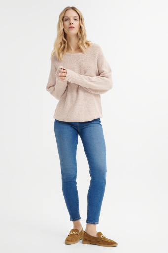 Spodnie typu slim fit z niebieskiego denimu  Spodnie typu slim fit z niebieskiego denimu