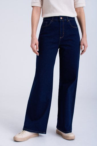 Granatowe jeansy wide leg Granatowe jeansy wide leg