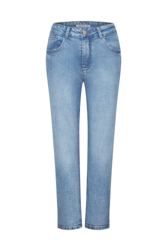 Spodnie jeansowe typu mom fit, jasnoniebieskie