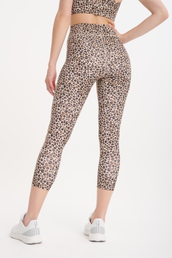 Beżowe legginsy w panterkę Beżowe legginsy w panterkę