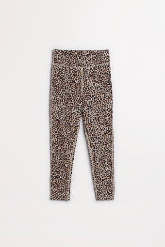 Beżowe legginsy w panterkę Beżowe legginsy w panterkę