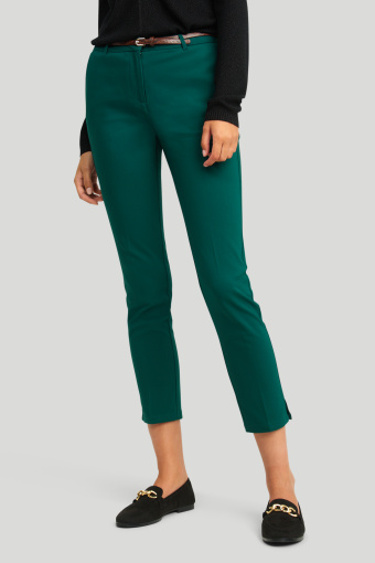 Klasyczne cygaretki w kolorze butelkowej zieleni, pasek w zestawie Klasyczne cygaretki w kolorze butelkowej zieleni, pasek w zestawie