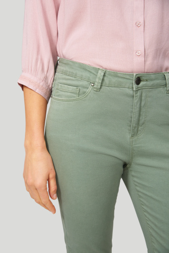 Bawełniane, dopasowane spodnie Bawełniane, dopasowane spodnie