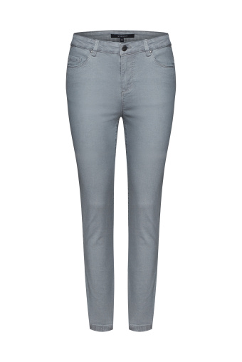 Bawełniane, dopasowane spodnie