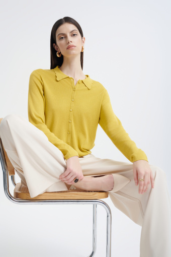 Eleganckie spodnie z szeroką nogawką 