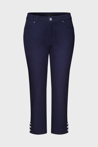 Denimowe, dopasowane spodnie