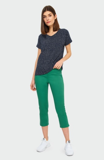 Bawełniane spodnie 7/8