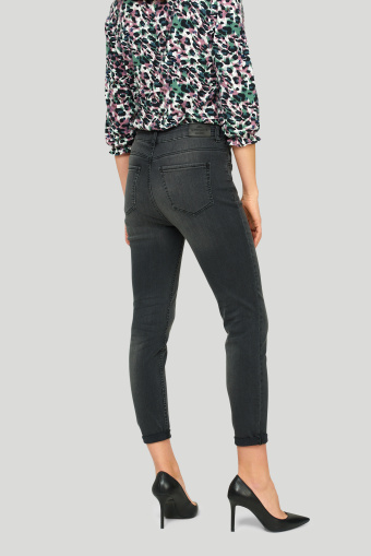 Spodnie jeansowe slim-fit, ciemnoszare