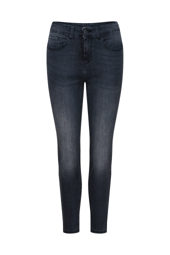 Spodnie jeansowe slim-fit, ciemnoszare