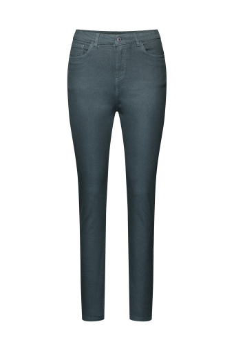 Stylowe, ciemnozielone spodnie o dopasowanym kroju Stylowe, ciemnozielone spodnie o dopasowanym kroju