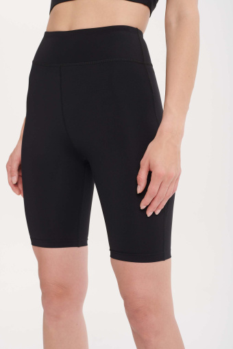 Czarne legginsy typu kolarki