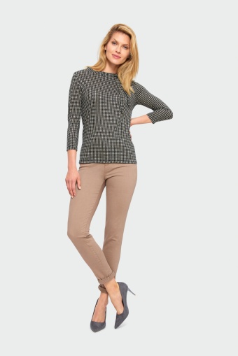 Spodnie z dopasowaną nogawką