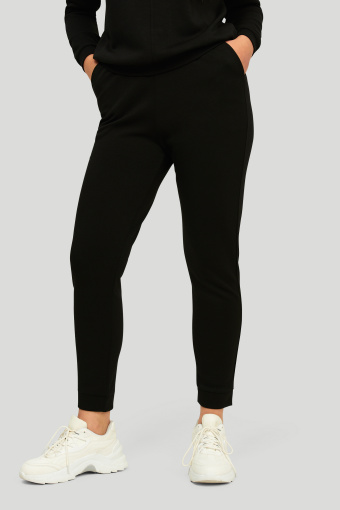 Luźne, dzianinowe spodnie, czarne Luźne, dzianinowe spodnie, czarne