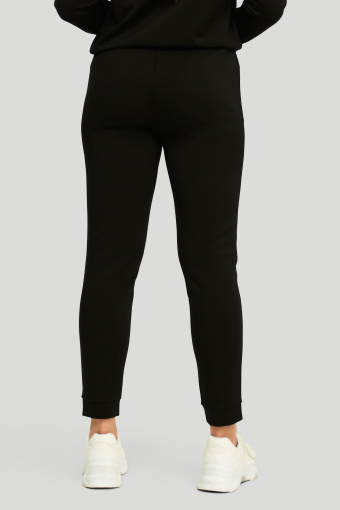 Luźne, dzianinowe spodnie, czarne Luźne, dzianinowe spodnie, czarne