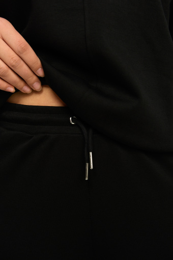 Luźne, dzianinowe spodnie, czarne Luźne, dzianinowe spodnie, czarne