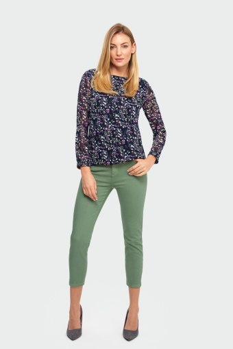 Bawełniane spodnie 7/8