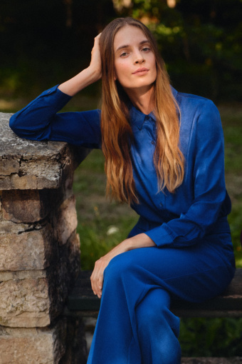 Spodnie z rozszerzaną nogawką