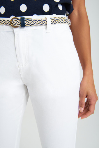 Spodnie "chino" w białym kolorze