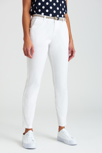 Spodnie "chino" w białym kolorze