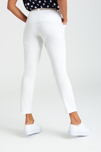 Spodnie "chino" w białym kolorze