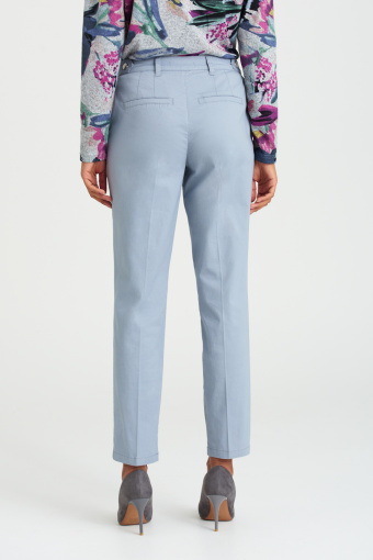 Bawełniane, szare spodnie z ozdobnymi guzikami