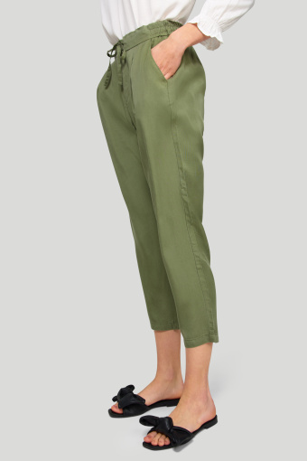 Spodnie z lyocell'u z troczkiem