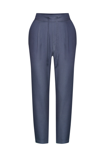 Spodnie z lyocell'u z troczkiem