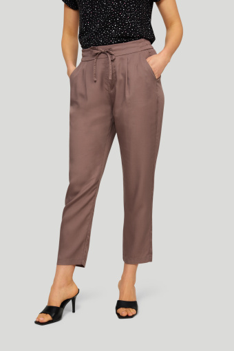 Spodnie z lyocell'u z troczkiem