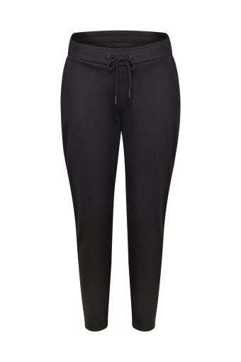 Dresowe spodnie z dodatkiem włókien ekologicznych, czarne