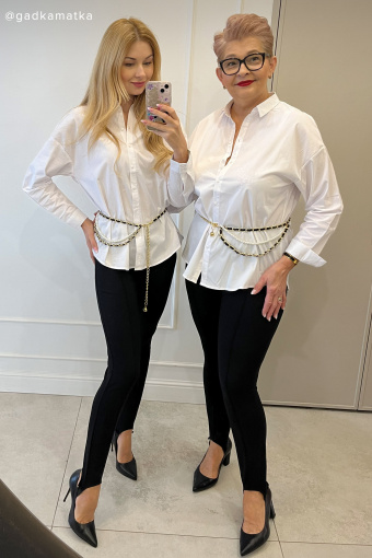 Komfortowe legginsy z zapiętkiem, czarne