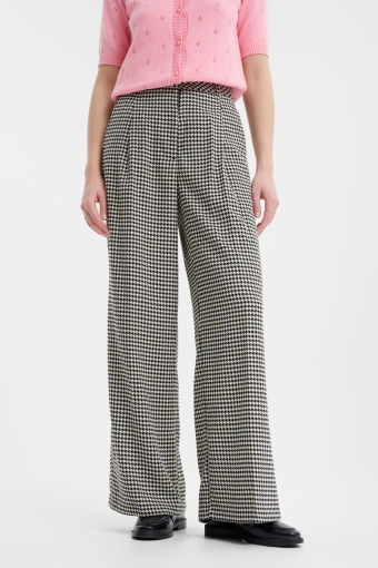Czarno-białe spodnie w pepitkę Czarno-białe spodnie w pepitkę
