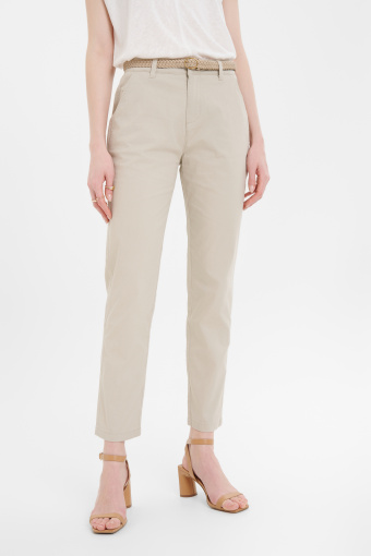 Bawełniane spodnie typu chino beż Bawełniane spodnie typu chino beż