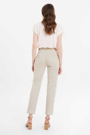 Bawełniane spodnie typu chino beż Bawełniane spodnie typu chino beż