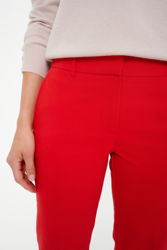 Eleganckie czerwone spodnie cygaretki Eleganckie czerwone spodnie cygaretki
