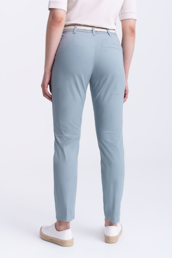 Szare spodnie z bawełny