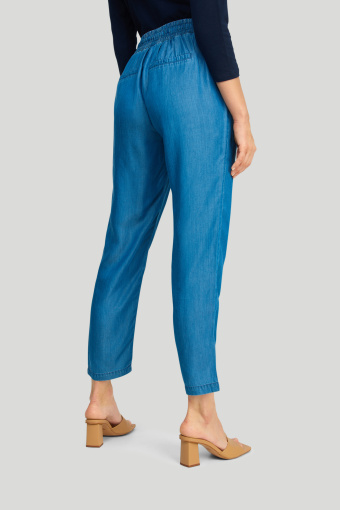 Spodnie z lyocell'u z troczkiem