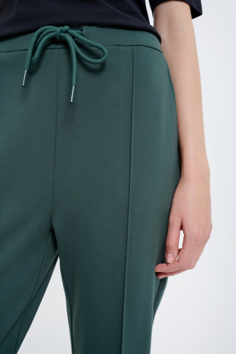 Dresowe spodnie z troczkami ciemna zieleń Dresowe spodnie z troczkami ciemna zieleń