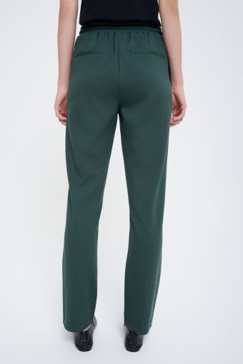 Dresowe spodnie z troczkami ciemna zieleń Dresowe spodnie z troczkami ciemna zieleń