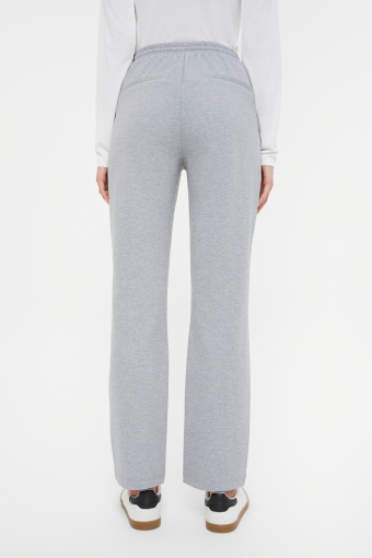 Szare spodnie dresowe z troczkami