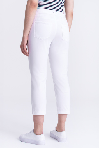 Uniwersalne, białe spodnie 7/8