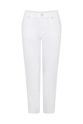 Uniwersalne, białe spodnie 7/8