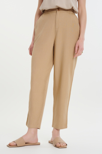 Spodnie przed kostkę jasny brąz