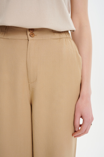 Spodnie przed kostkę jasny brąz