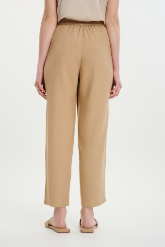 Spodnie przed kostkę jasny brąz