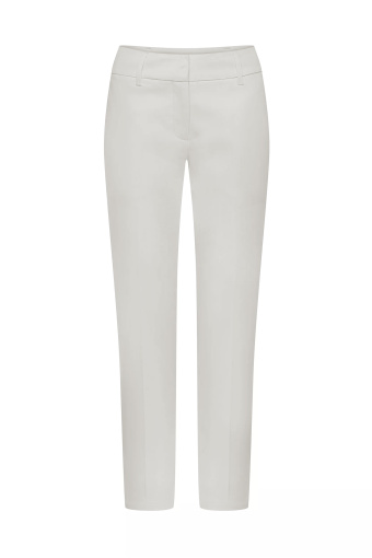 Eleganckie spodnie w kant, kolor ecru