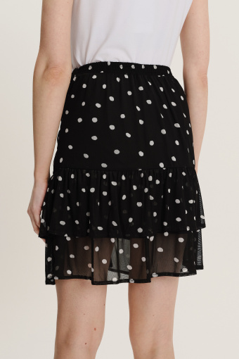 Spódnica mini w drobne groszki