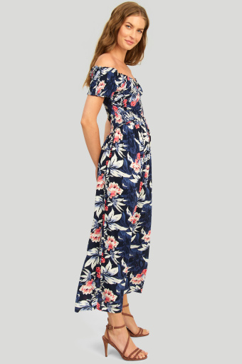 Wiskozowa sukienka z nadrukiem