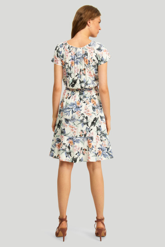 Wiskozowa sukienka z nadrukiem